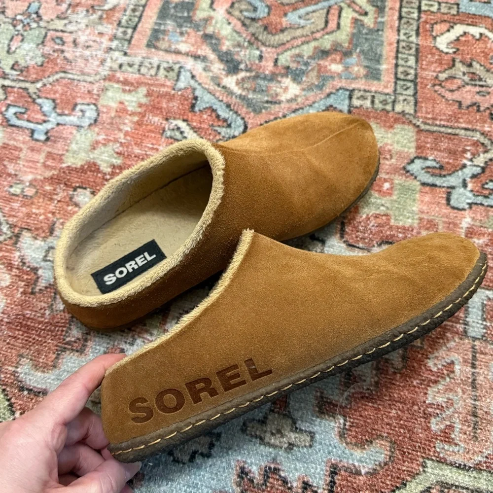 Sorel Tan Slippers, Y4/W6